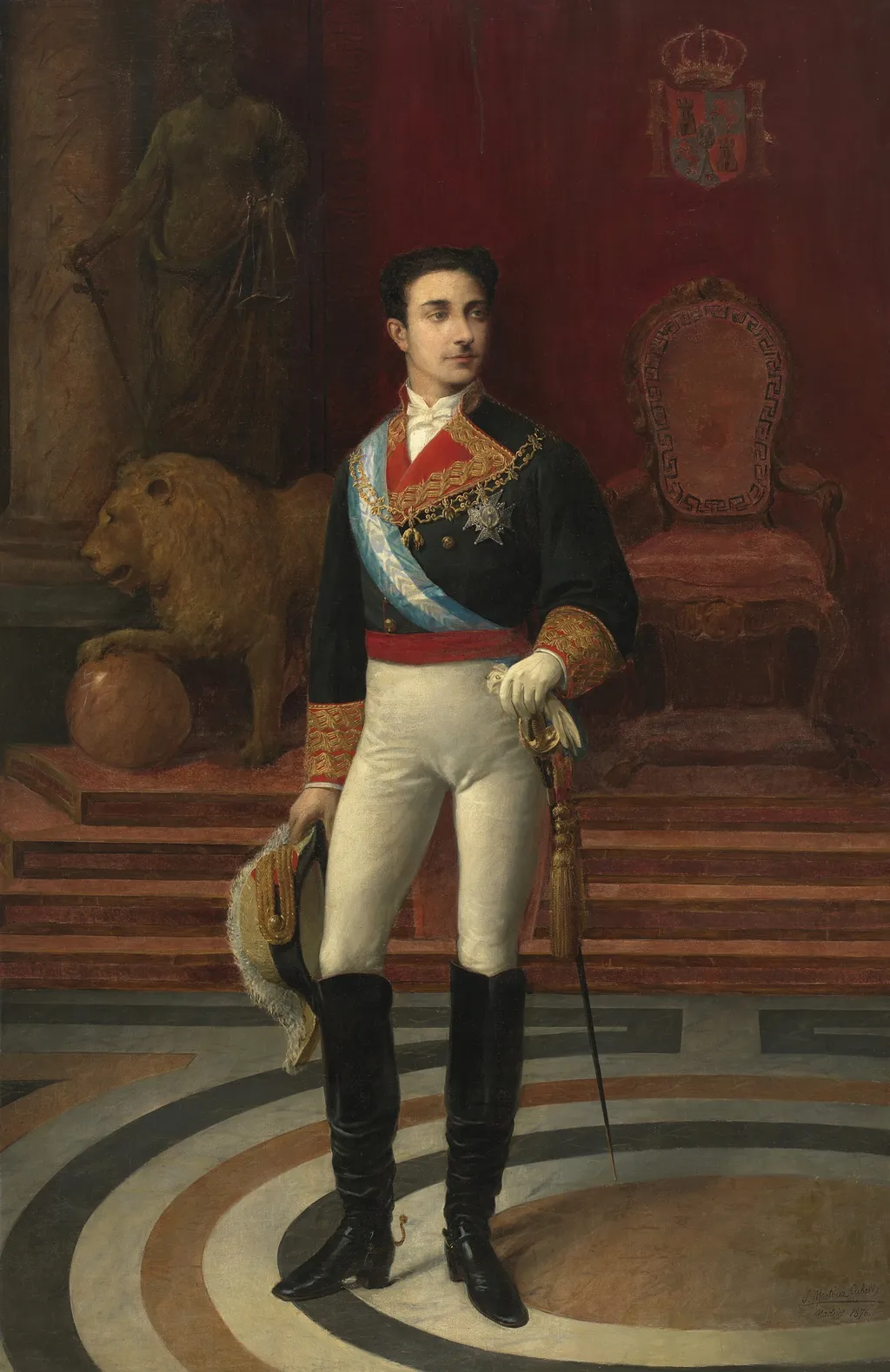 Alfonso XII, by Salvador Martínez Cubells, oil, 1888