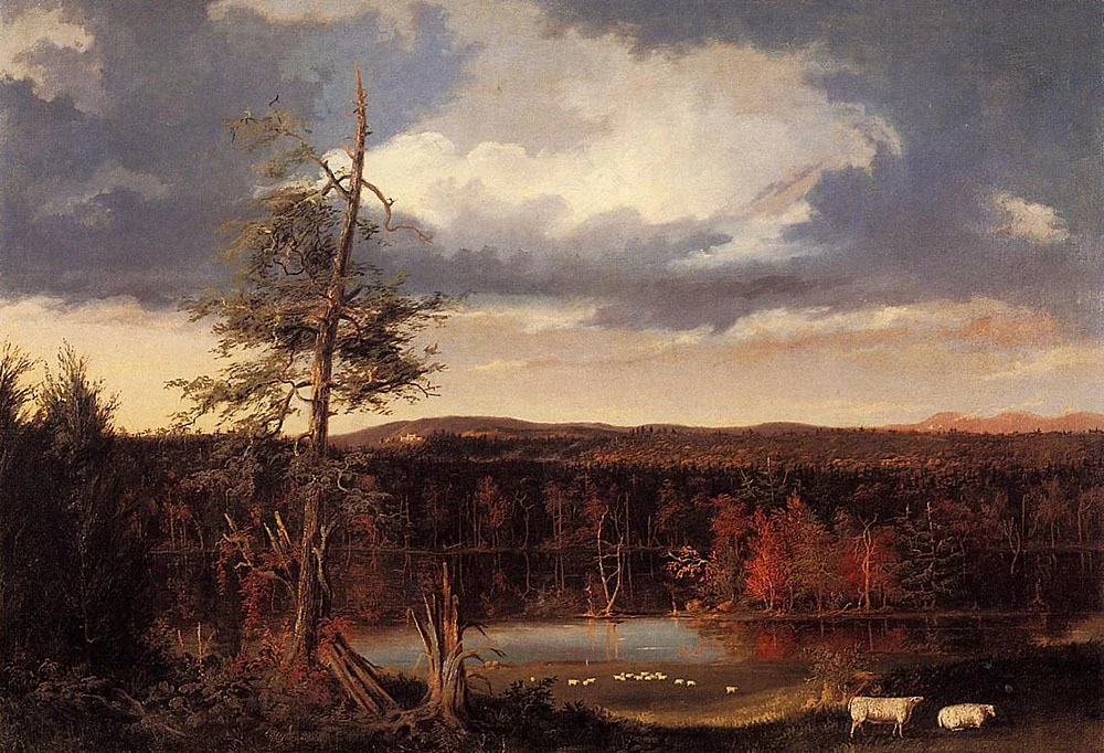 Landscape, the Seat of Mr. Featherstonhaugh in the Distance, detail