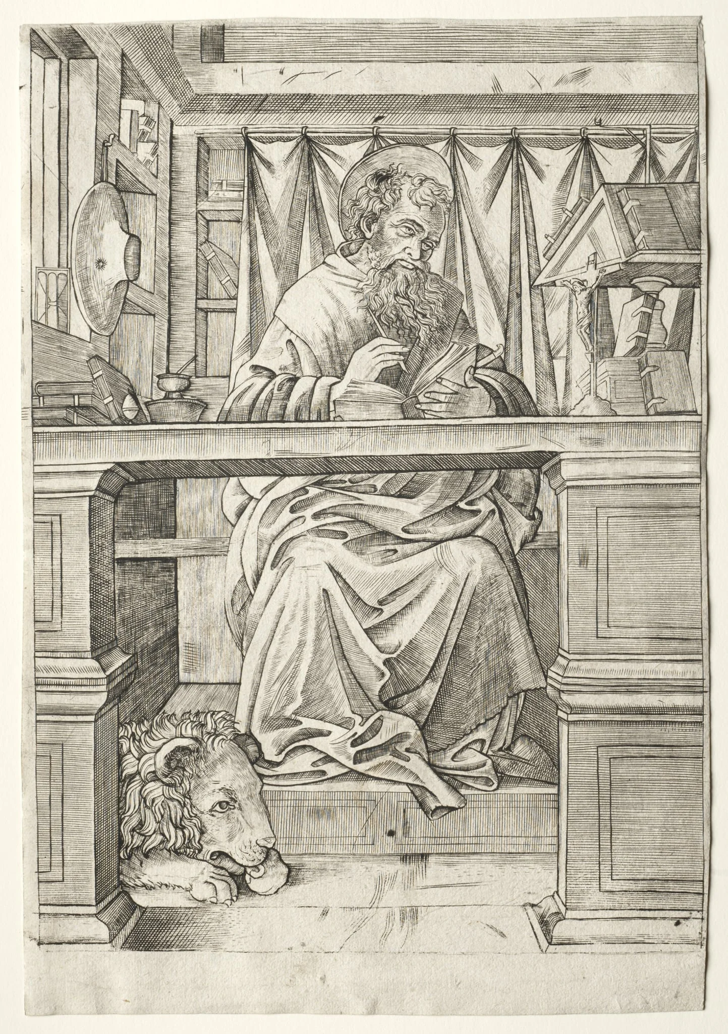 St. Jerome in His Study, detail