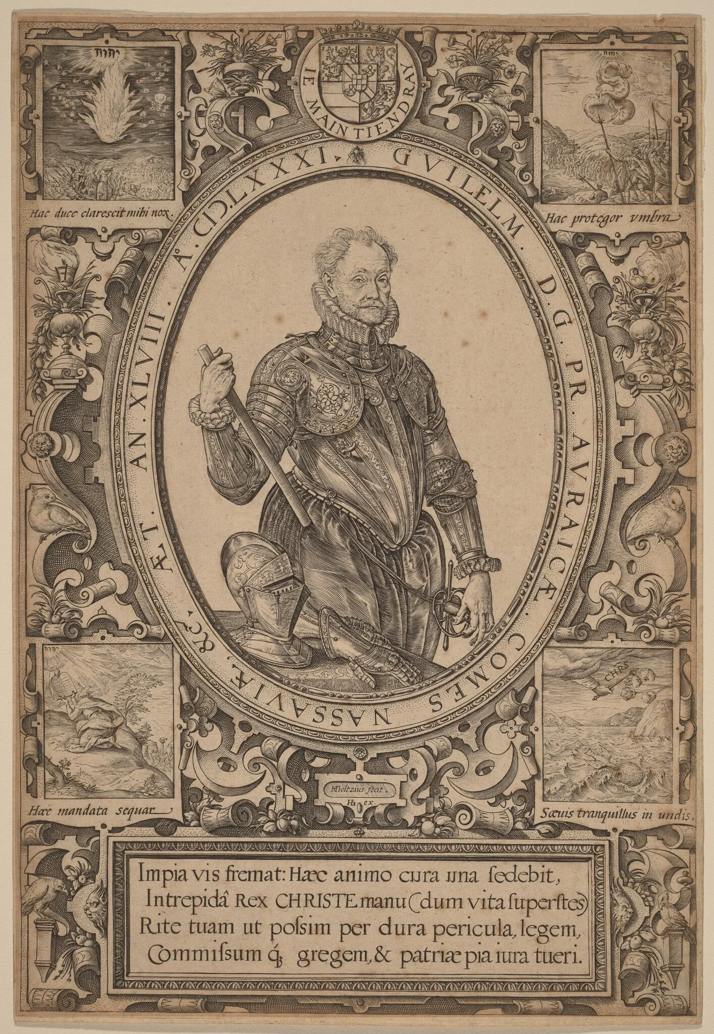 William, Count of Nassau, Prince of Orange, detail