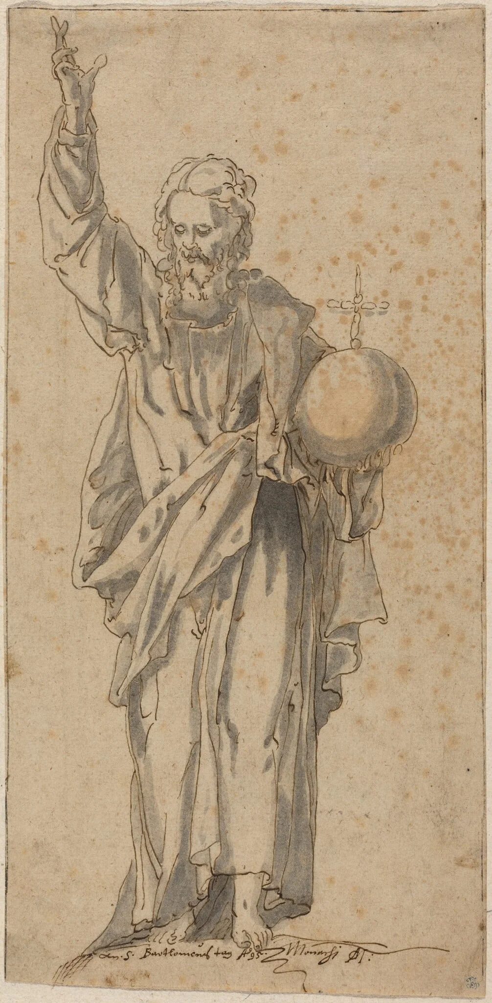 Christ as Salvator Mundi, detail