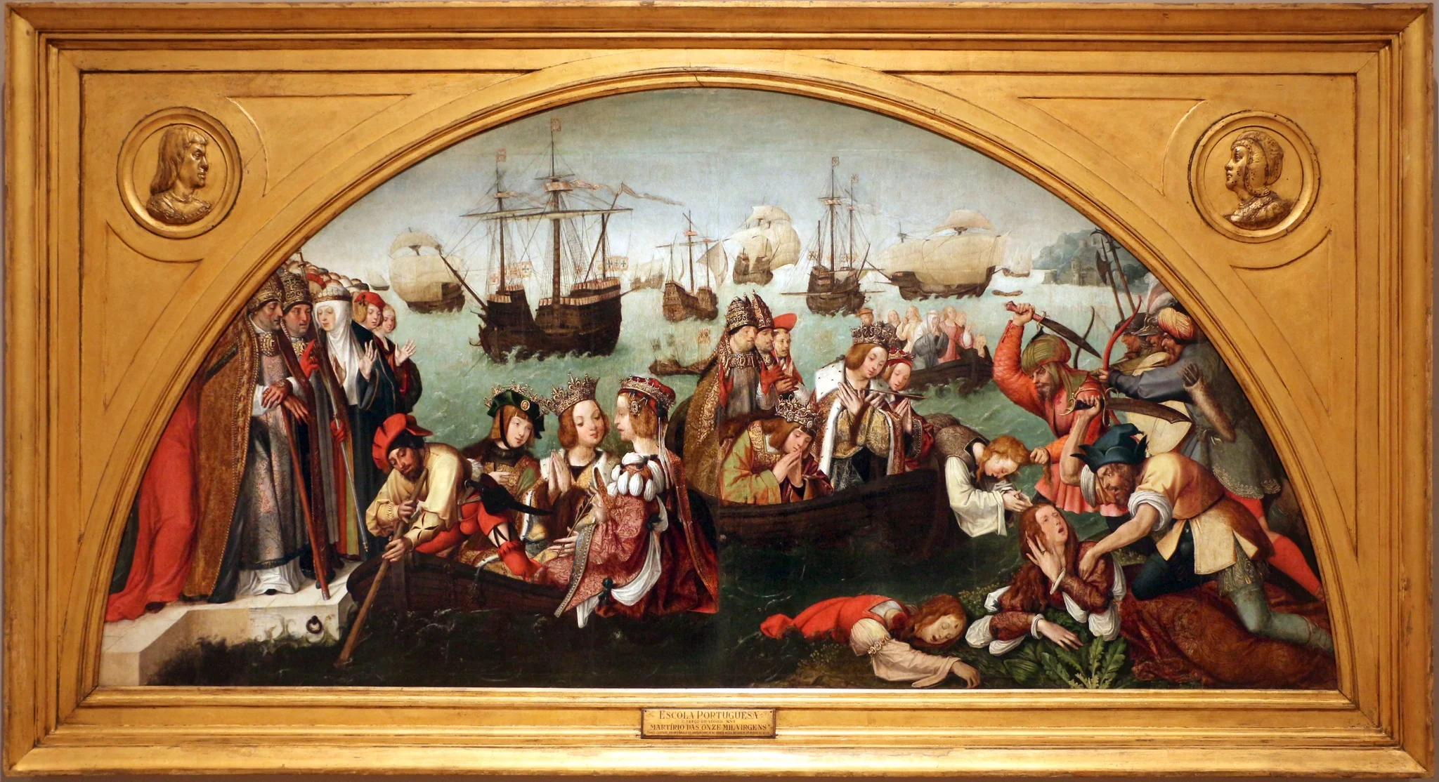 Martírio das onze mil Virgens, detail