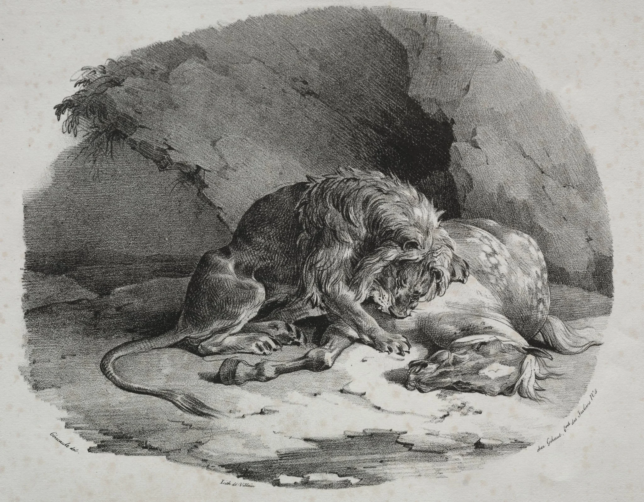 Horse Devoured by a Lion, detail