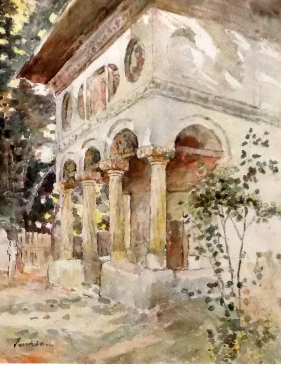Pridvor de biserică, detail