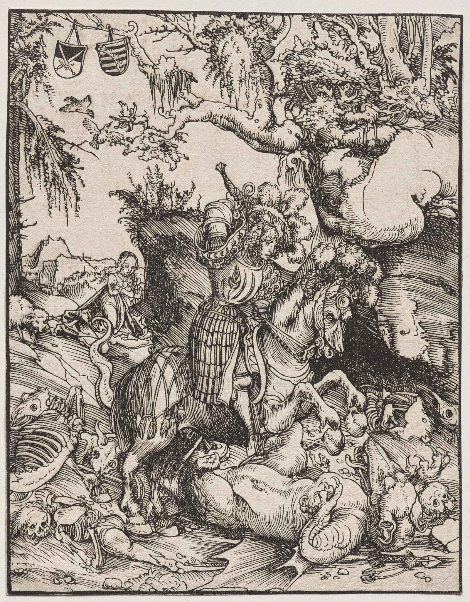 Saint George Slaying the Dragon, detail