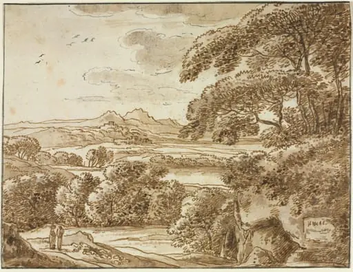 Landscape, by Franz Kobell, 1780