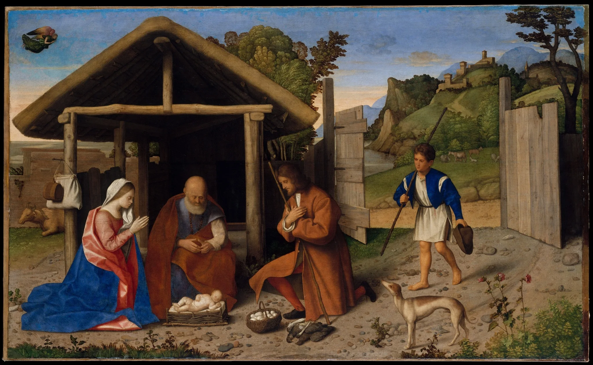 The Adoration of the Shepherds, detail