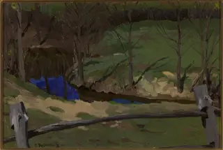 Landscape study in Bohdanów, by Ferdynand Ruszczyc, unspecified, 1900