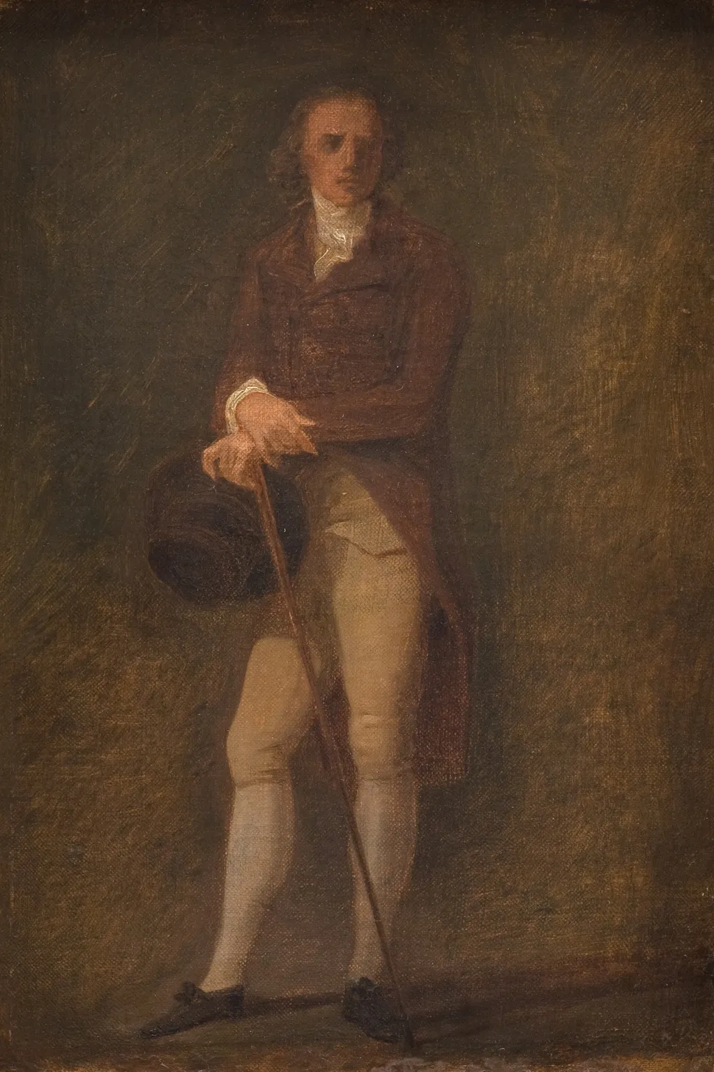 Portrætskitse. Maleren N.A. Abildgaard (?)., by Jens Juel, oil, 1791