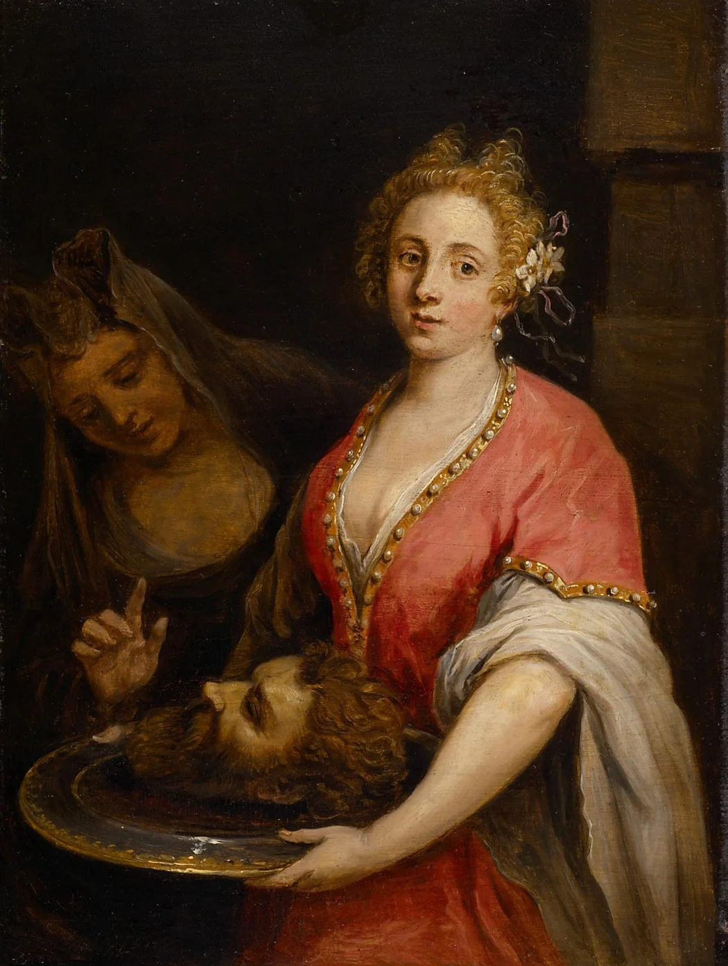 Salome with the Head of John the Baptist, detail