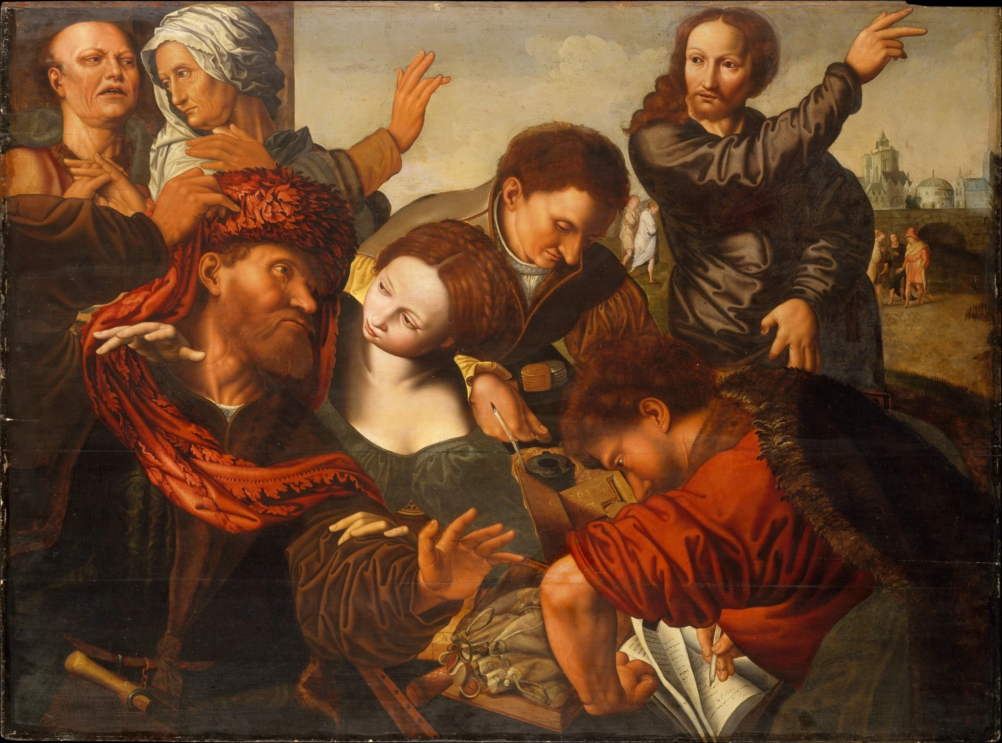 The Calling of Saint Matthew, detail