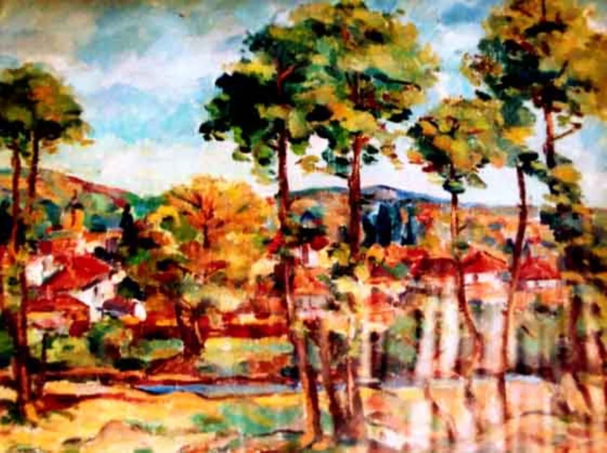 Peisaj din Argeș, detail
