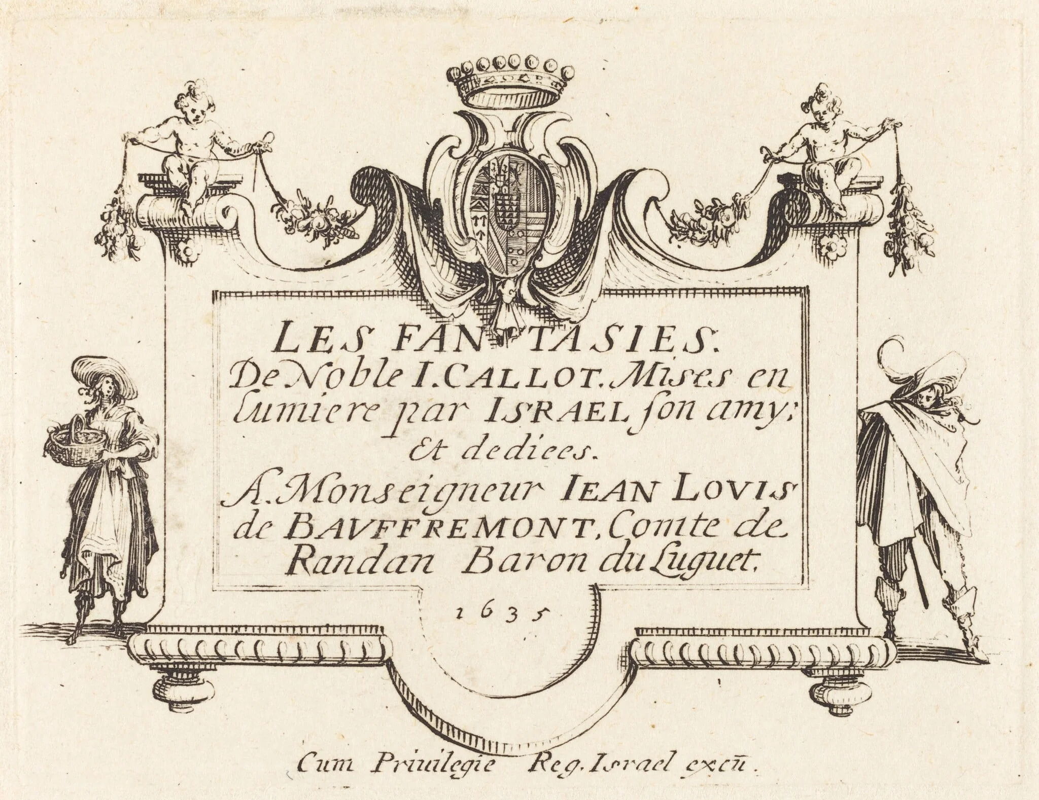 Title Page for "The Fantasies", detail