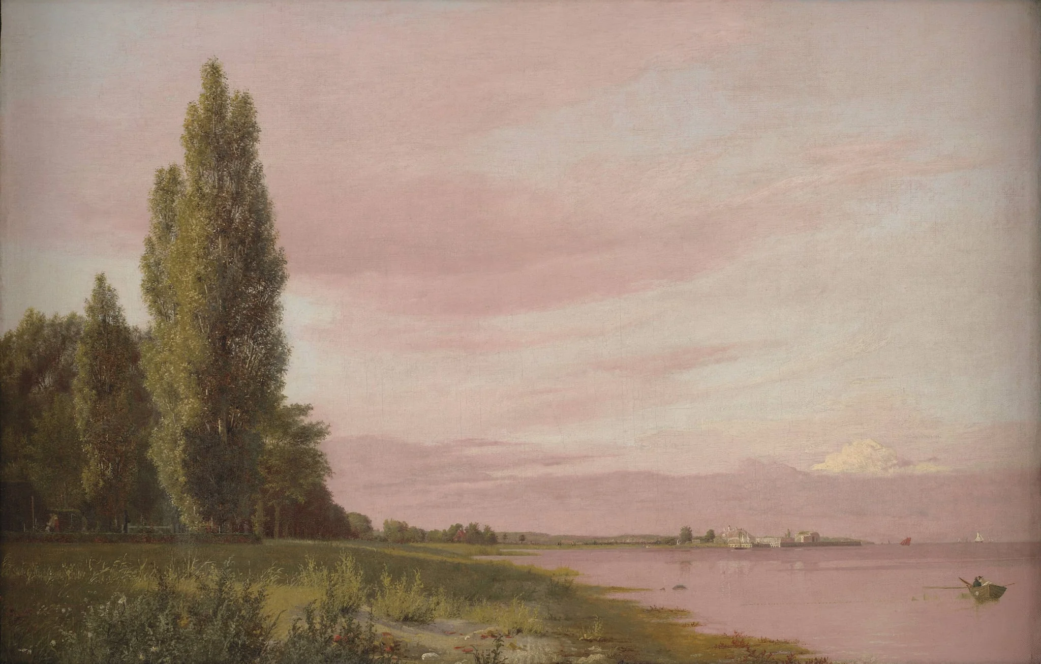 View of the Bay near the Copenhagen Limekiln Looking North. A Quiet Summer Afternoon, detail