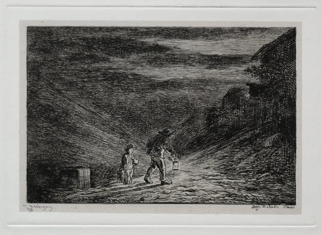 The Boat Trip:  The Search for an Inn, by Charles François Daubigny, 1861