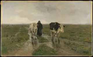 Changing Pasture, by Anton Mauve, oil