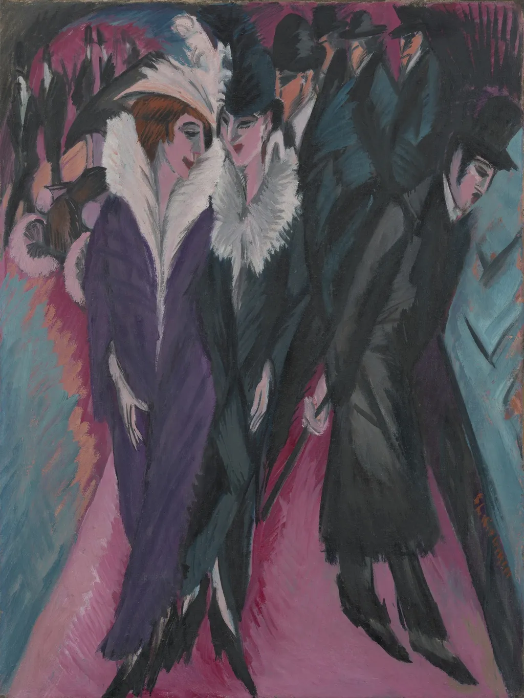 Street, Berlin, by Ernst Ludwig Kirchner, oil, 1913