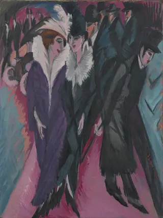 Street, Berlin, by Ernst Ludwig Kirchner, oil, 1913