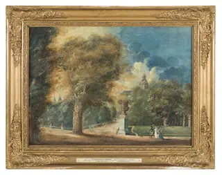 A View of Kungsträdgården, Stockholm, by Axel Fredrik Cederholm, unspecified, 1805