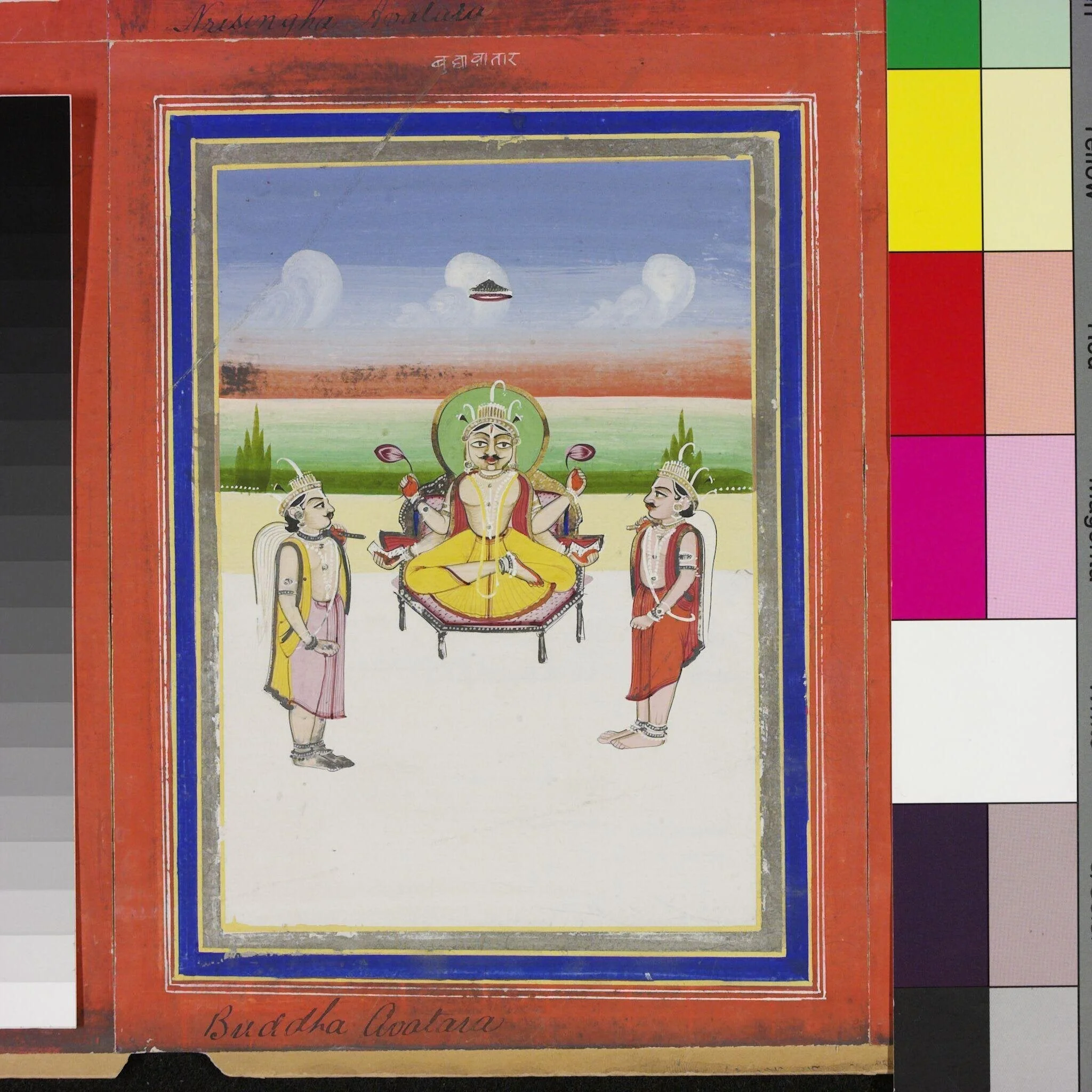 Vishnu as Buddha Avatar, detail