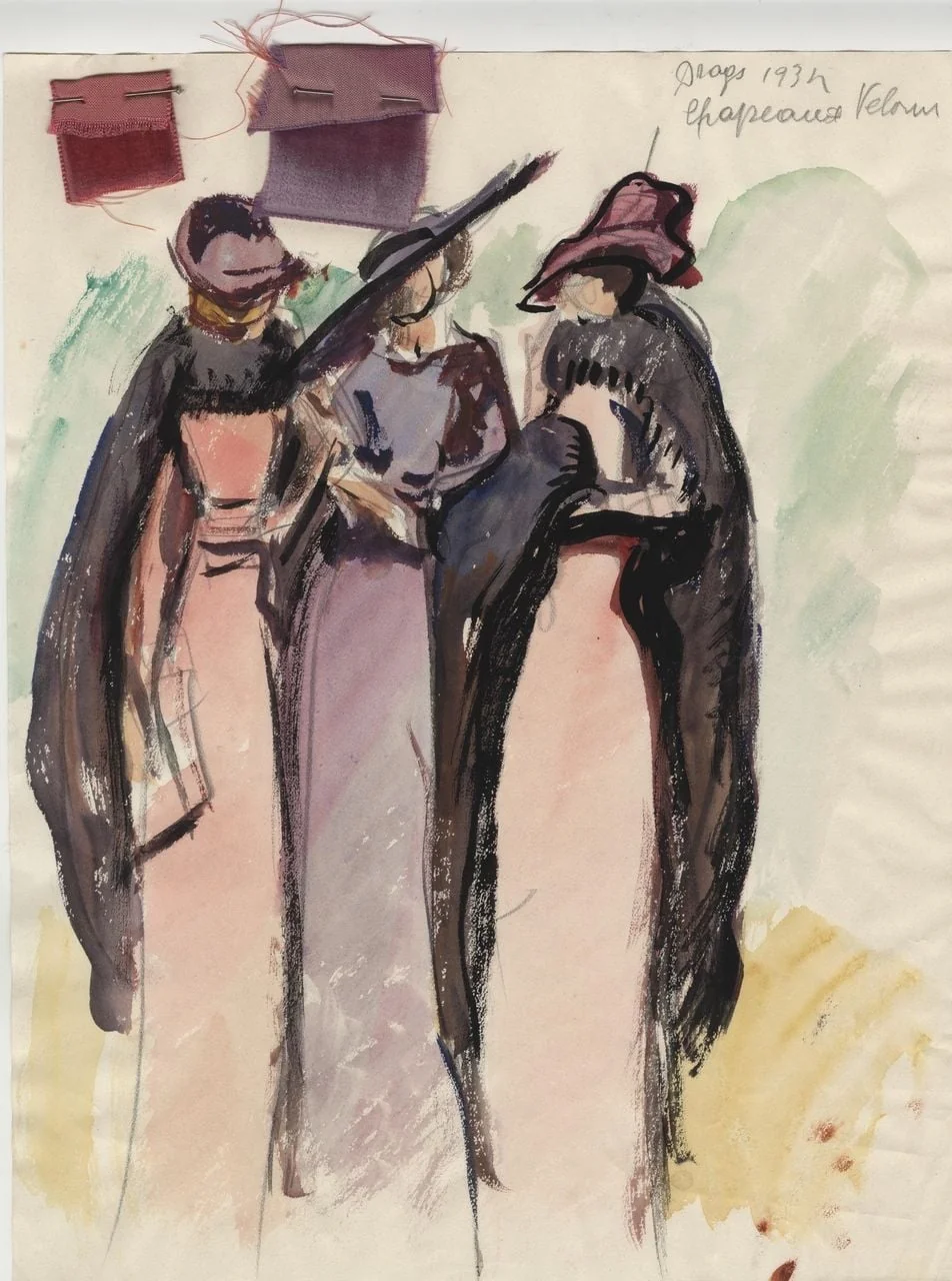 Modeskizze, detail
