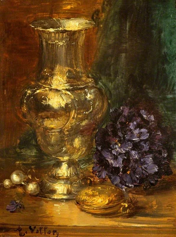 The Silver Vase, detail