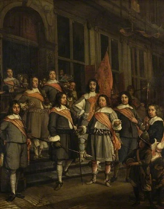 A Company of the Hague Arquebusiers, detail
