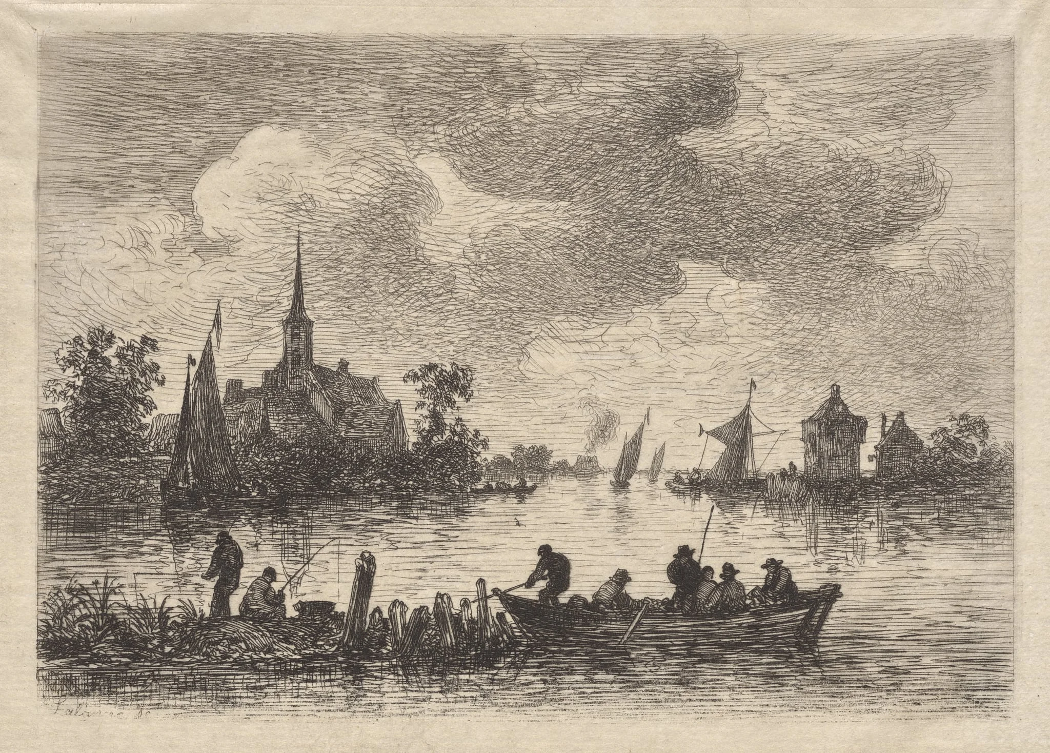 Banks of the Meuse (Bords de la Meuse), detail
