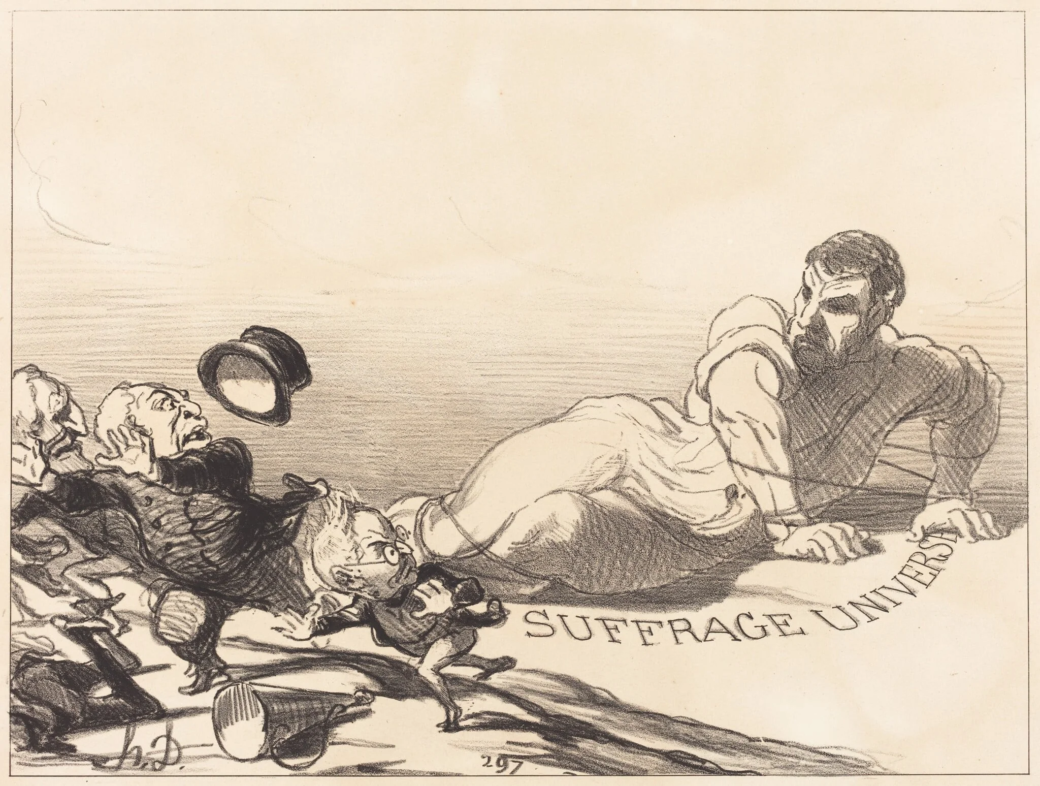 Une Panique de Lilliputiens..., detail