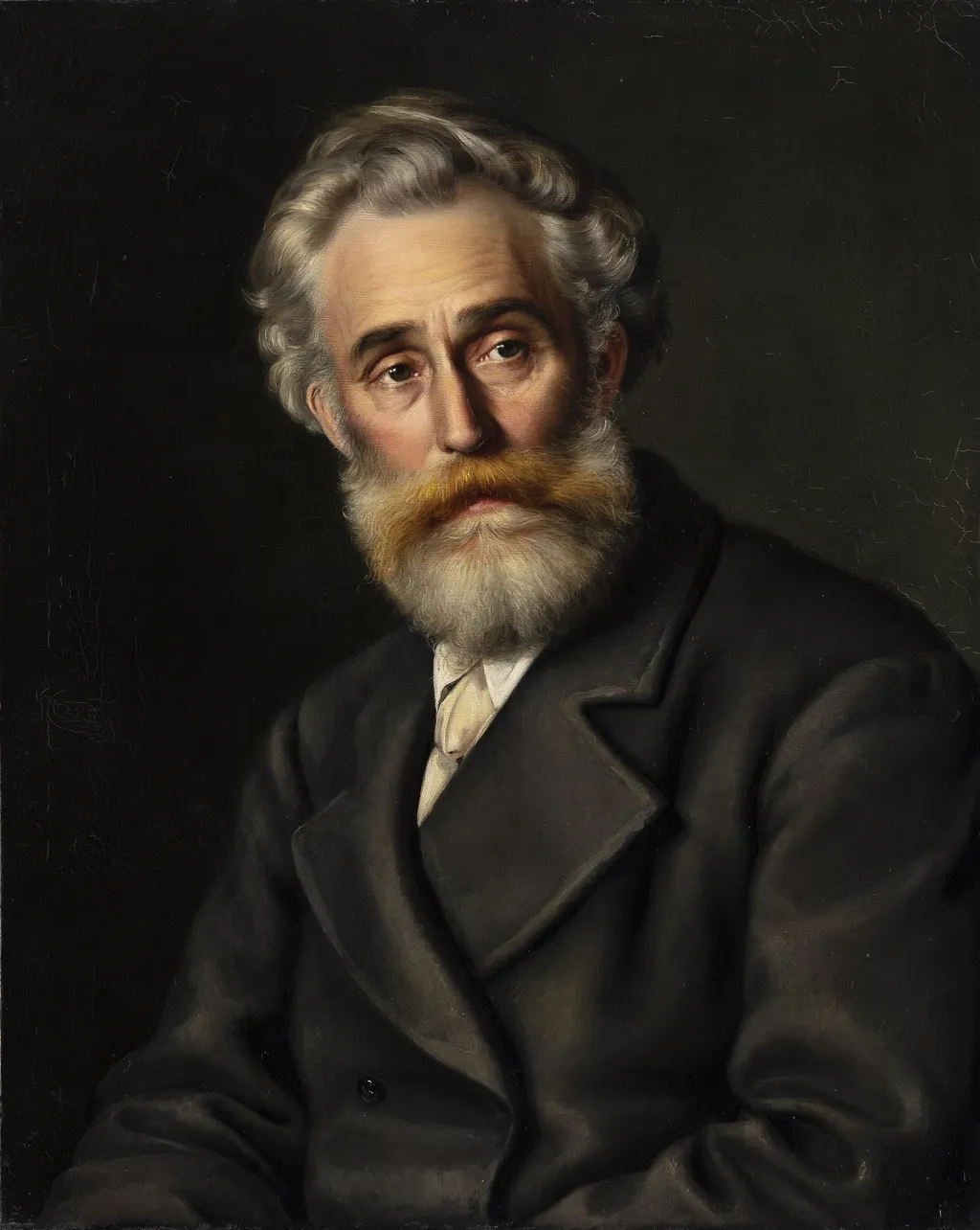 The Painter Vilhelm Kyhn, by Ludovica Thornam, oil, 1868