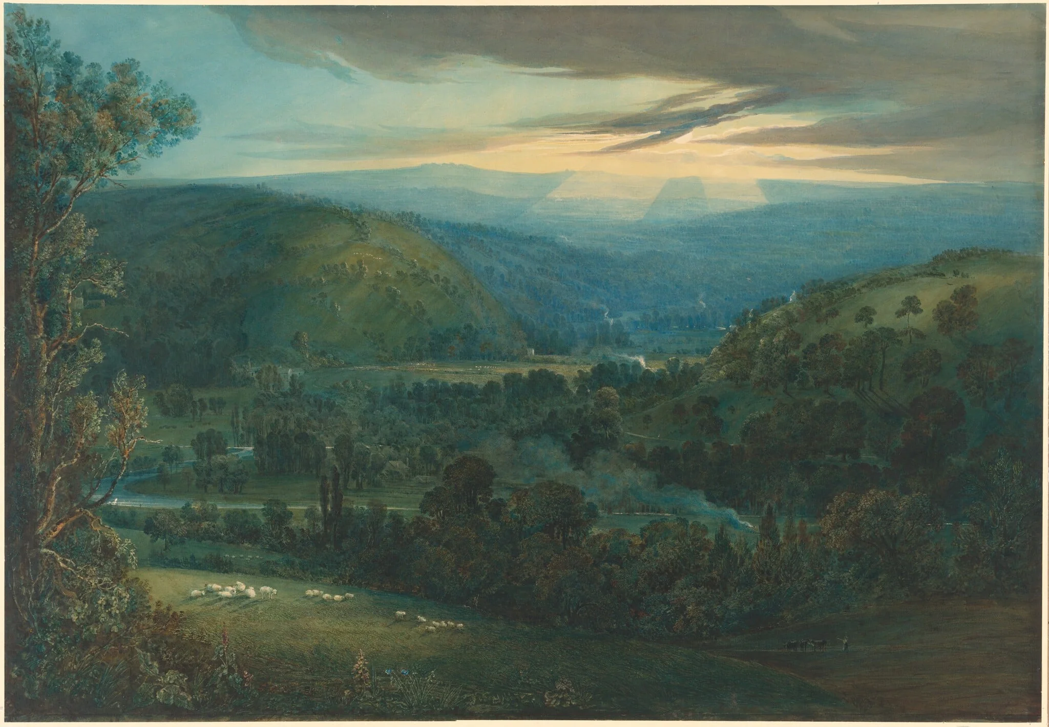 Dawn in the Valley, detail