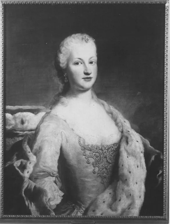 Bildnis der Maria Franziska Dorothea von Pfalz-Sulzbach, Herzogin von Zweibrücken-Birkenfeld (1724-1794), detail