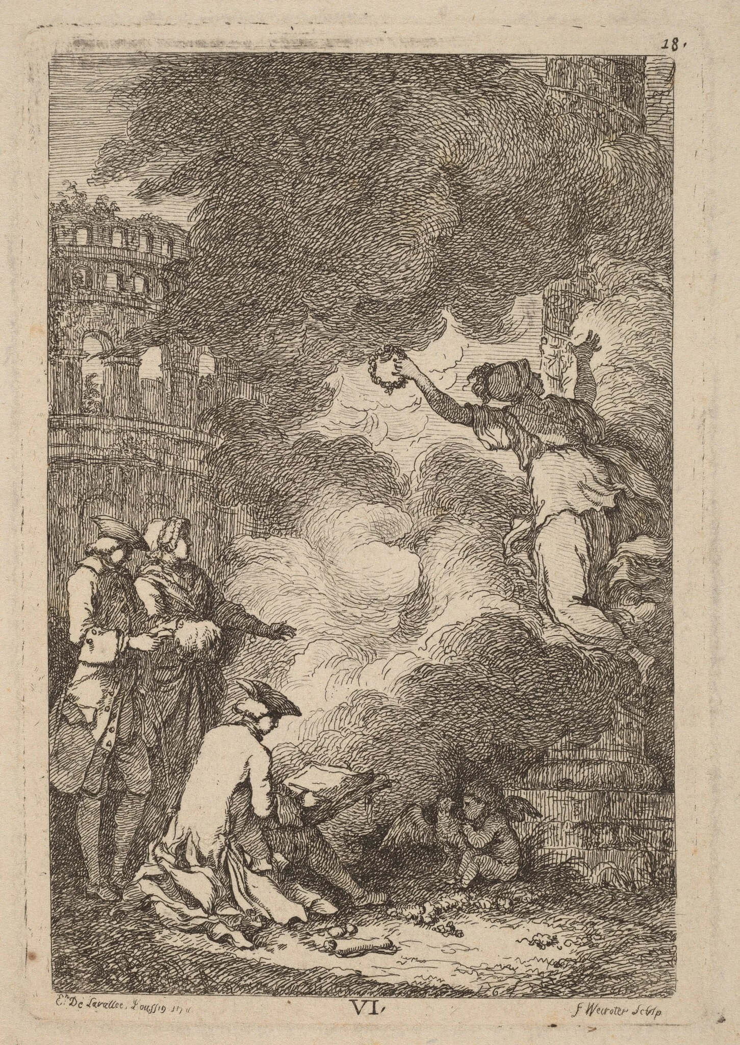 Nella Venuta in Roma: pl. 6, detail