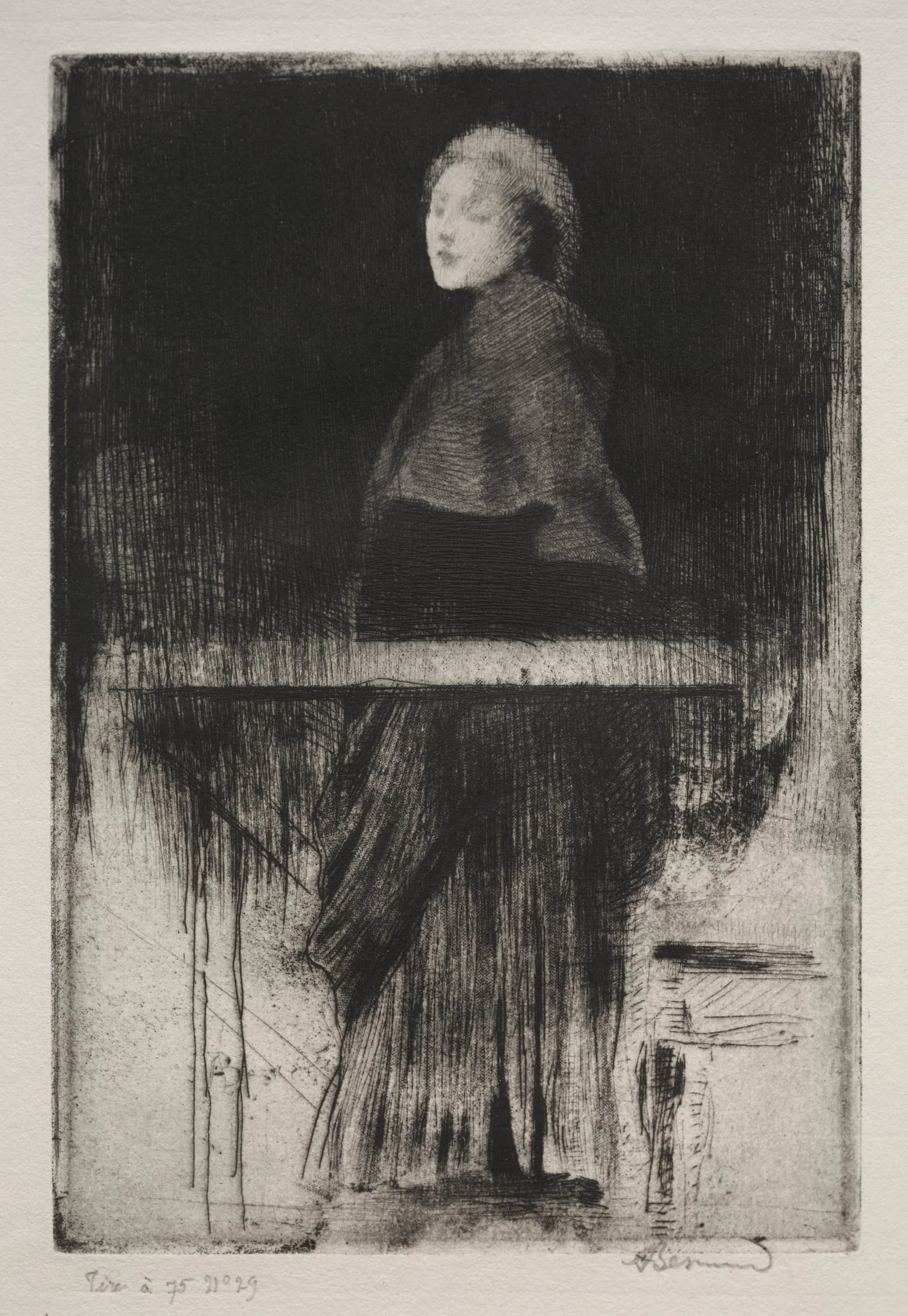 Woman with a Cape, detail