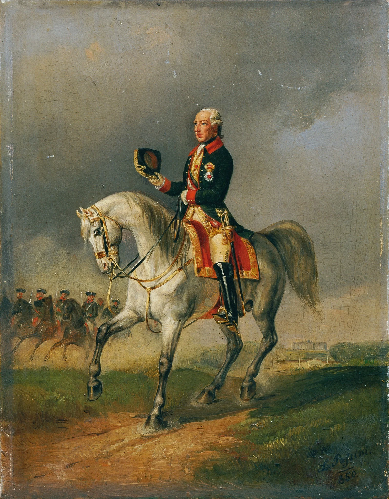 Kaiser Joseph II. reitend, detail