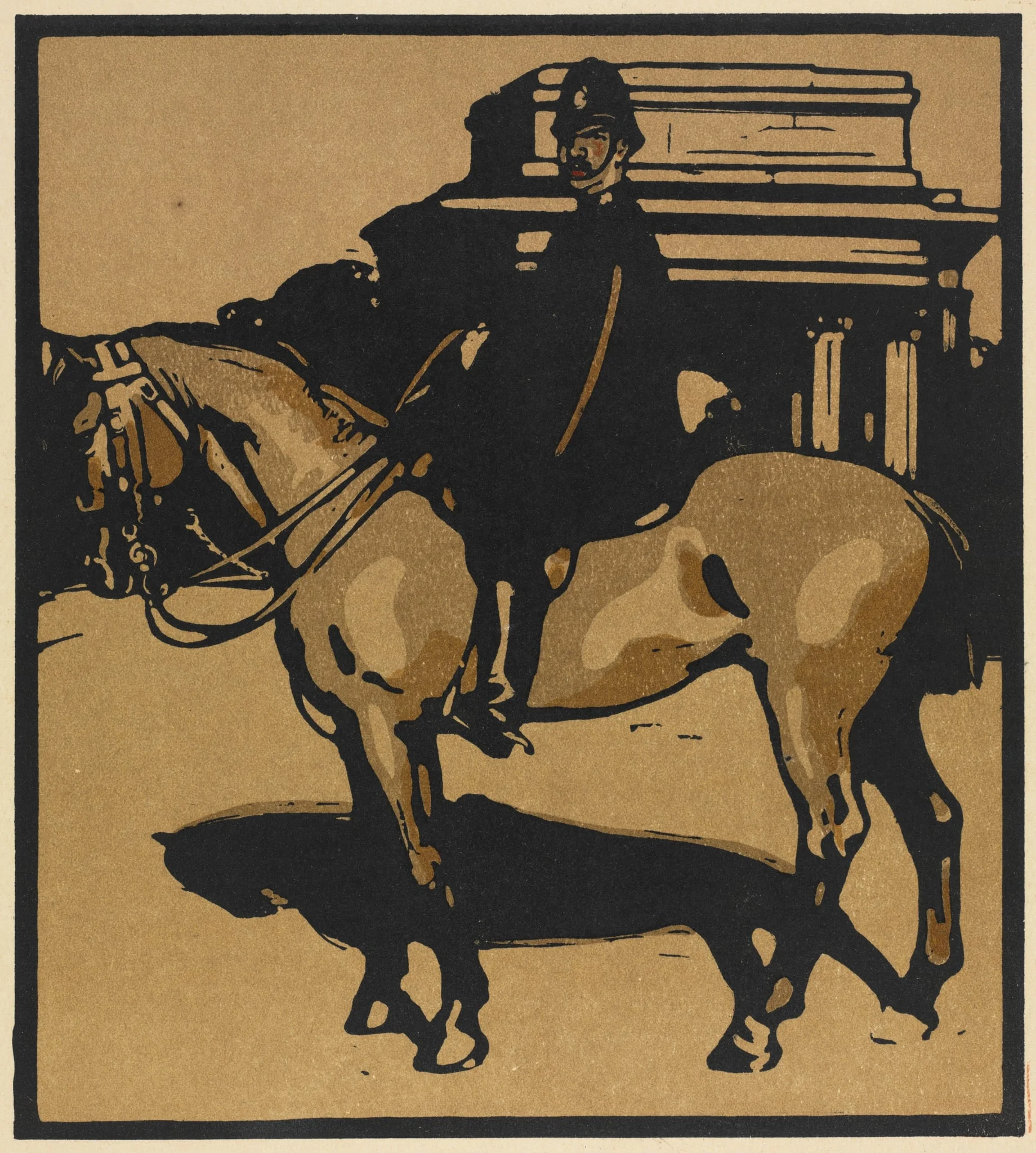 London Types: Policeman (Constitution Hill), detail