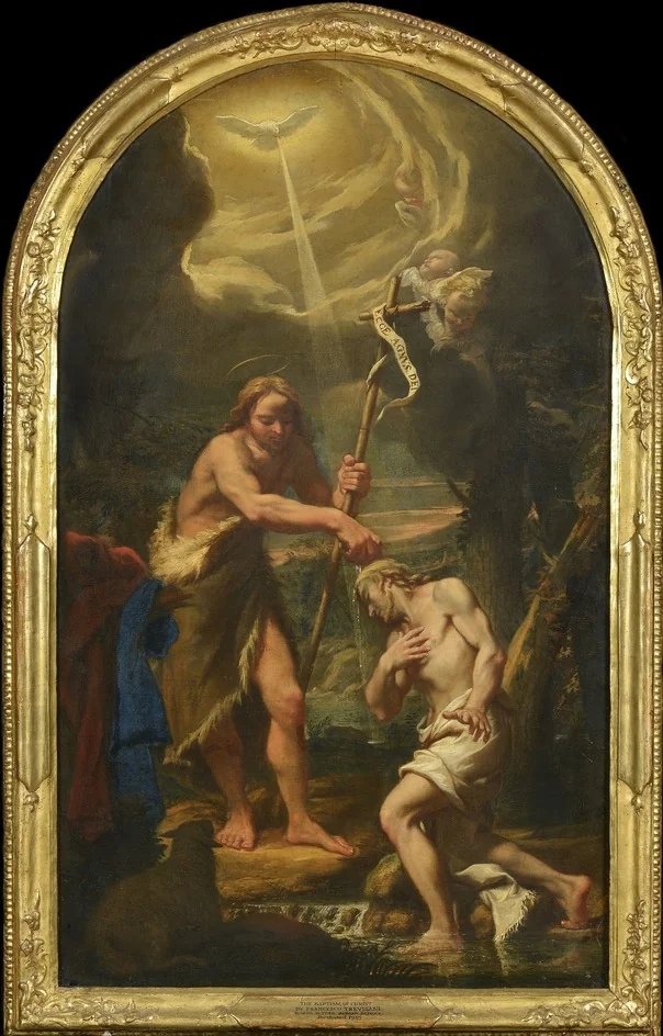 The Baptism of Christ, detail