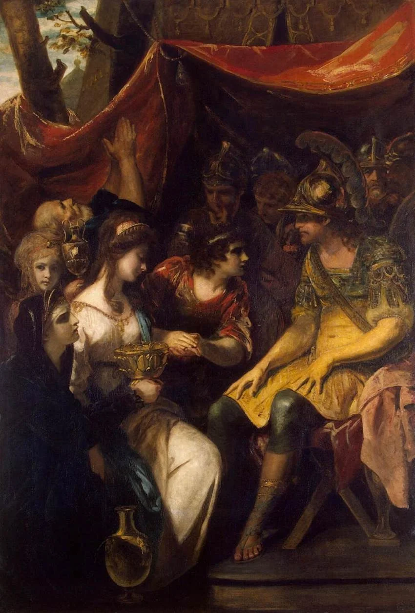 Continence of Scipio, detail