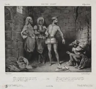 Fronte-Boeuf and the Jew, by Eugène Delacroix, 1829