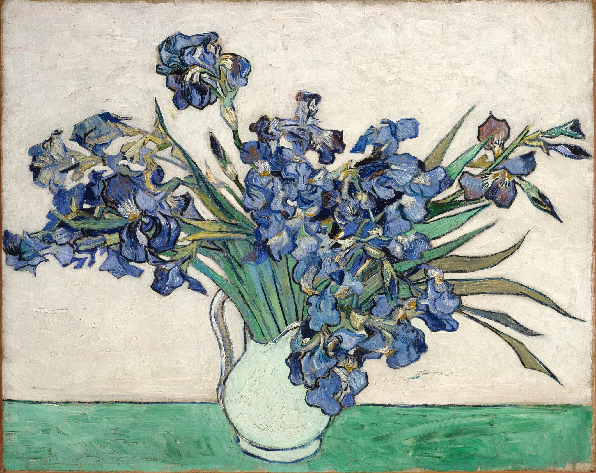 Irises, detail