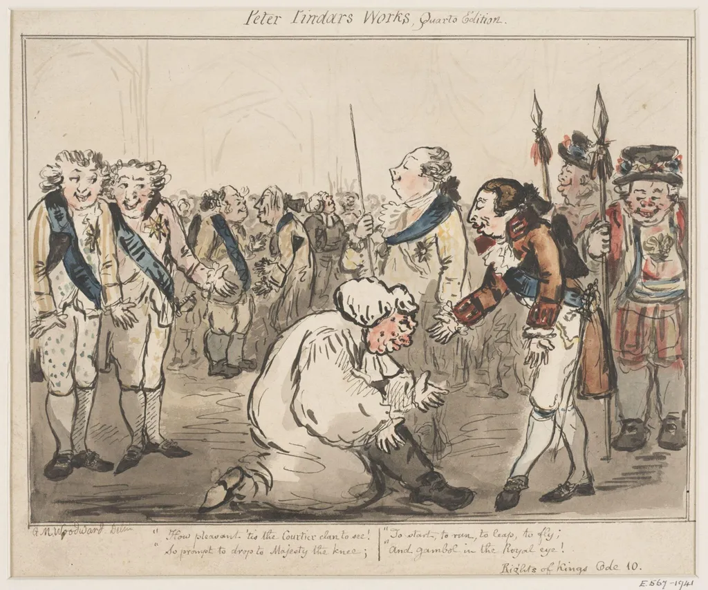 The Rights of Kings, or Loyal Odes to Disloyal Academicans, by George Moutard Woodward, watercolor, 1794