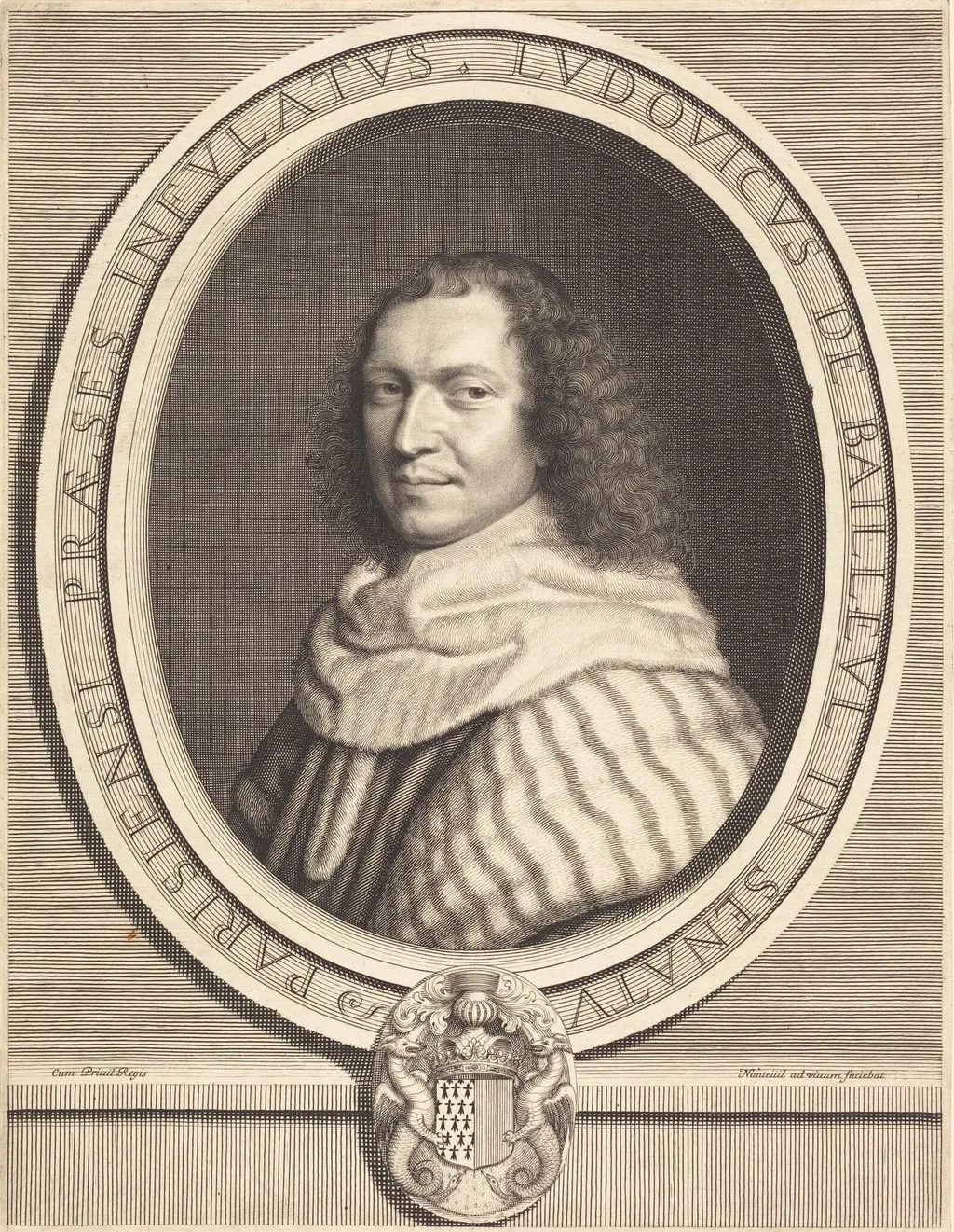 Louis-Dominique de Bailleul, by Robert Nanteuil, ink, 1658