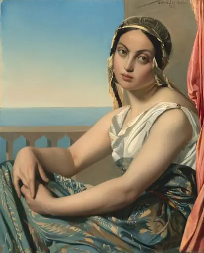 Woman of the "Orient", by Henri Lehmann, oil, 1837