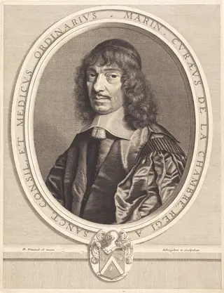 Marin Cureau de la Chambre, by Robert Nanteuil, ink, 1656