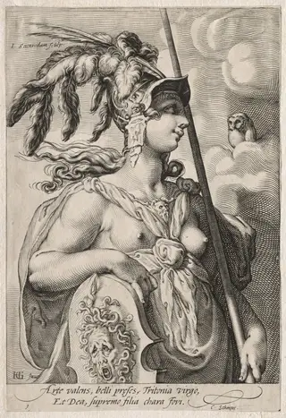 Three Goddesses, by Jan Pietersz Saenredam, 1595