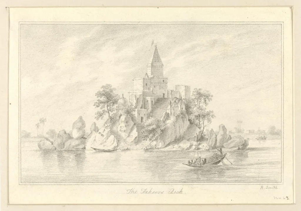 The Fakeers Rock, by Robert Captain Smith, 1830