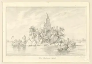 The Fakeers Rock, by Robert Captain Smith, 1830