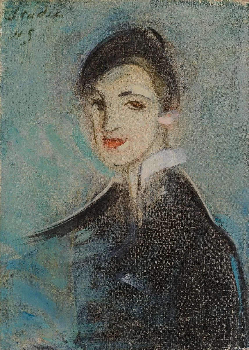 Laulajatar, musta, detail