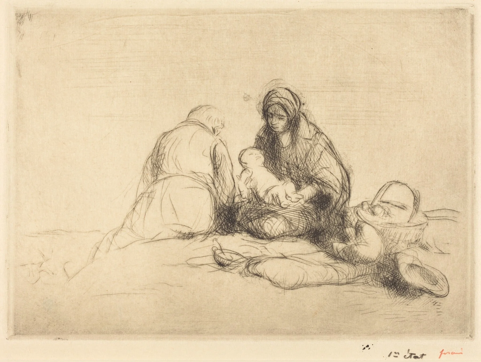 La repos en Egypte (The Rest in Egypt), detail