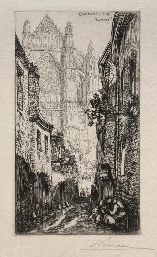 Narrow Street, Beauvais (Une Ruelle, Beauvais), detail